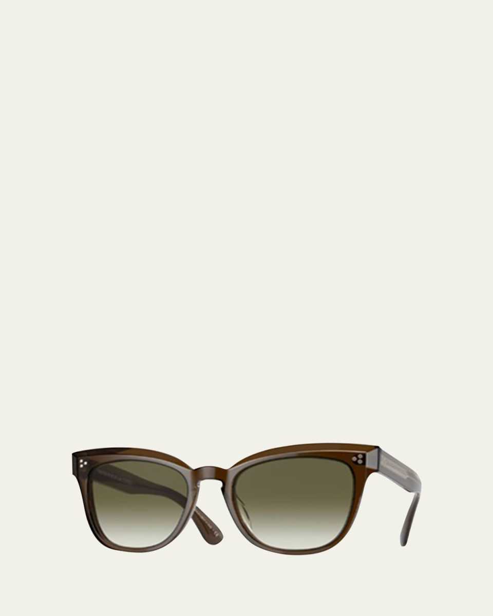 Marianela Rounded Acetate Butterfly Sunglasses